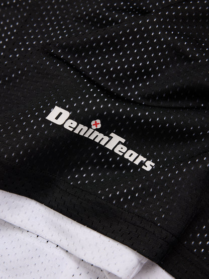 Denim Tears DT Sport Double Layer Mesh Short Black