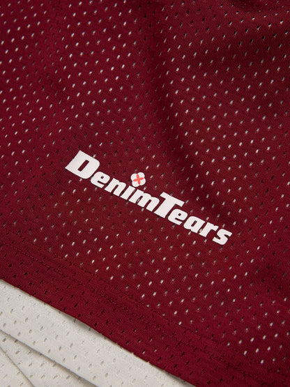 Denim Tears DT Sport Double Layer Mesh Short Red