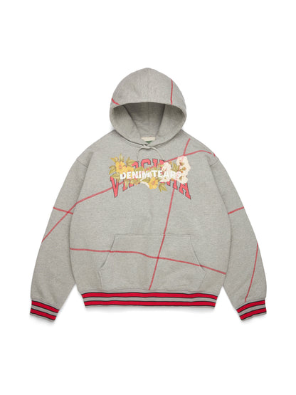 Denim Tears DT Virginia Overlock Stitch Hoodie Grey