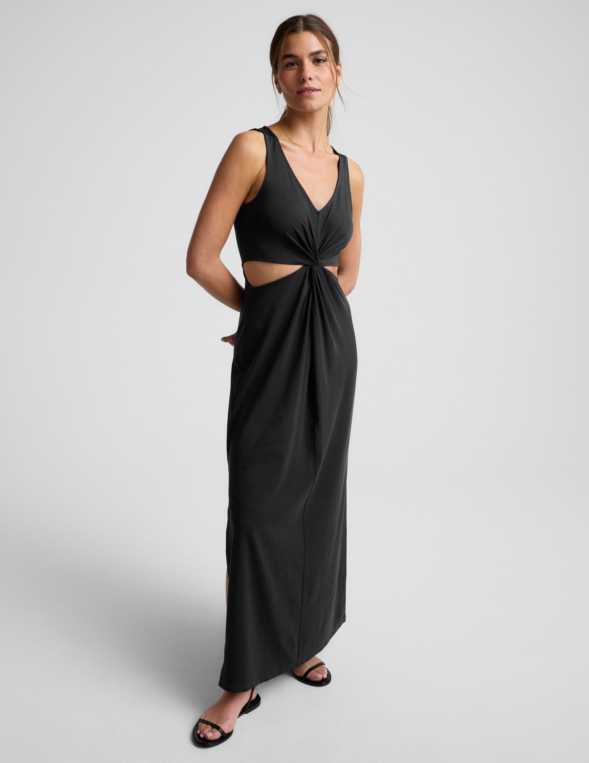 Beyond Yoga Maxi Around The World Front Twist Dress Women's