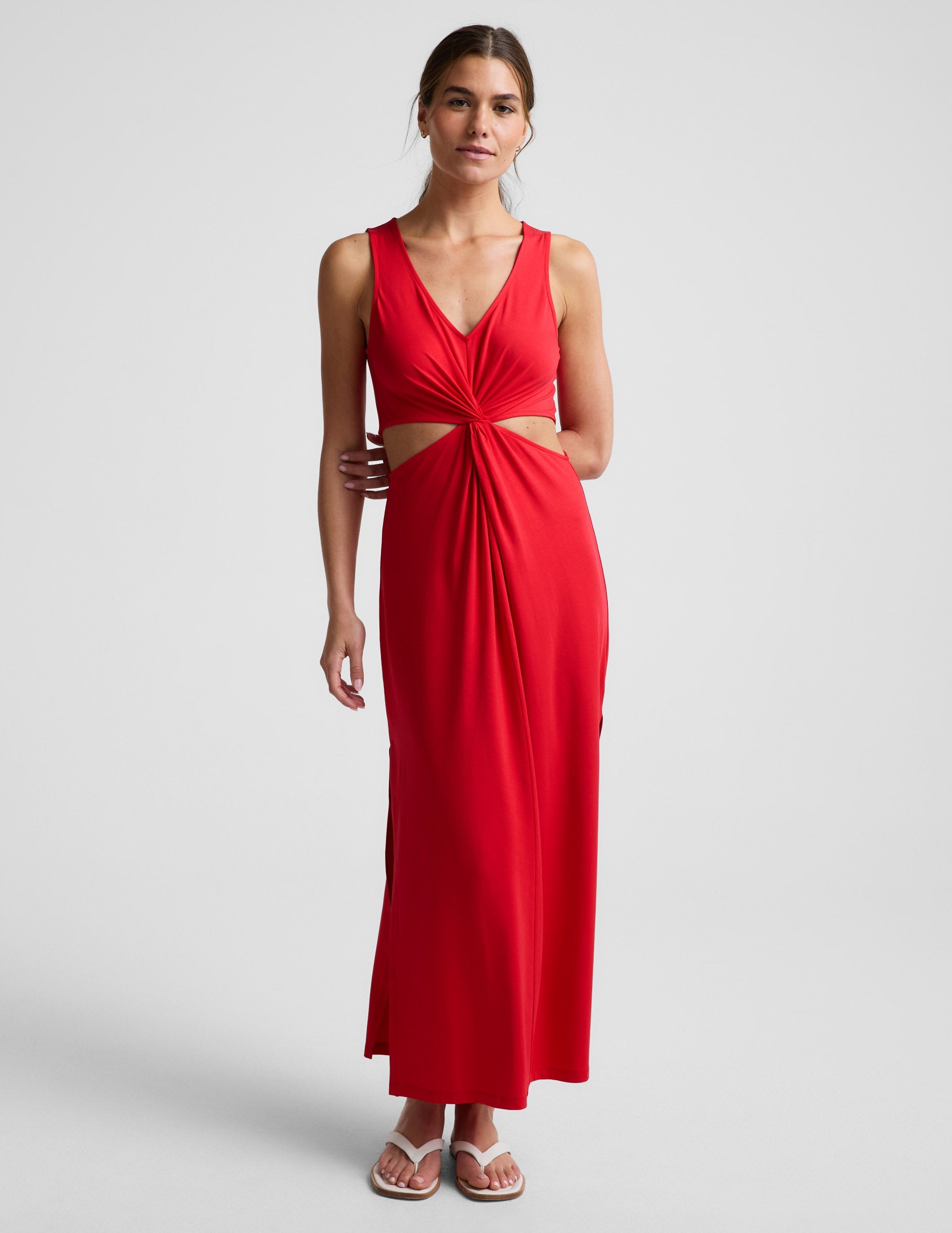 Beyond Yoga Maxi Around The World Front Twist Dress Women's