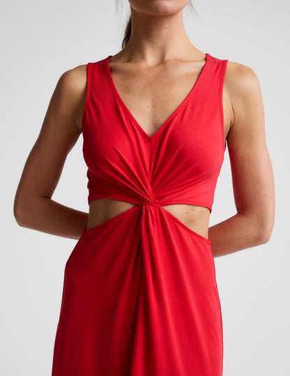 Beyond Yoga Maxi Around The World Front Twist Dress Women's