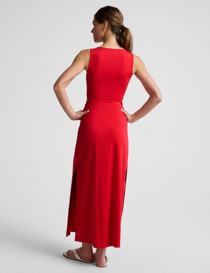 Beyond Yoga Maxi Around The World Front Twist Dress Women's