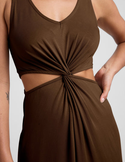 Beyond Yoga Maxi Around The World Front Twist Dress Women's