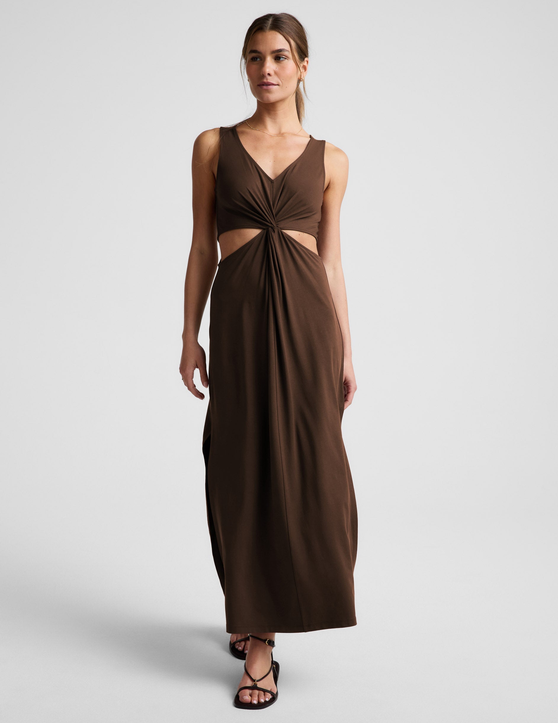 Beyond Yoga Maxi Around The World Front Twist Dress Women's