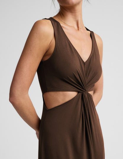 Beyond Yoga Maxi Around The World Front Twist Dress Women's