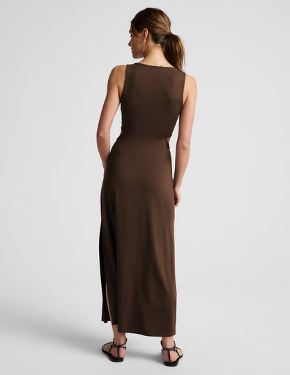 Beyond Yoga Maxi Around The World Front Twist Dress Women's