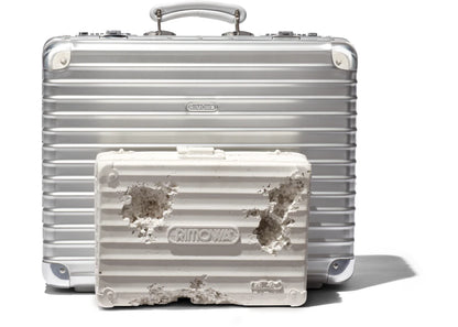 Daniel Arsham X Rimowa Eroded Attache Case White