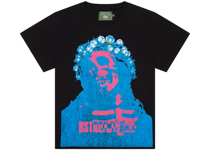 denim tears bstroy tears crown made of cotton tee black