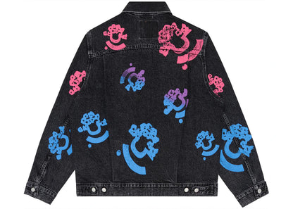 denim tears bstroy tears type-2 denim trucker jacket washed black