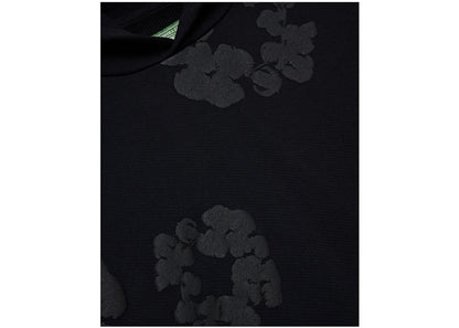 denim tears cotton wreath hoodie black monochrome