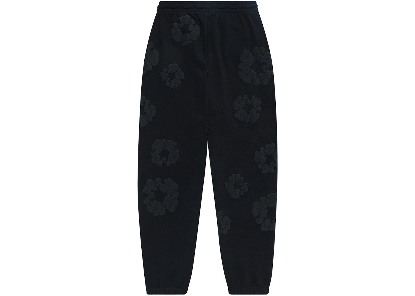 denim tears cotton wreath sweatpants black monochrome