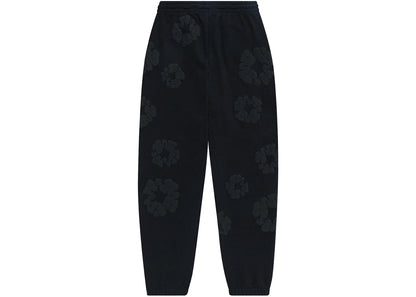 denim tears cotton wreath sweatpants black monochrome