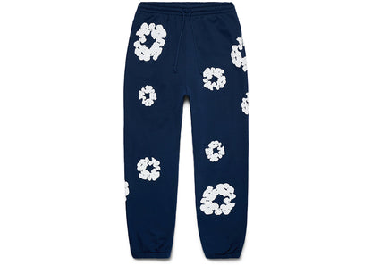 denim tears cotton wreath sweatpants navy