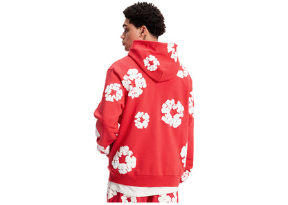 denim tears cotton wreath sweatshirt red