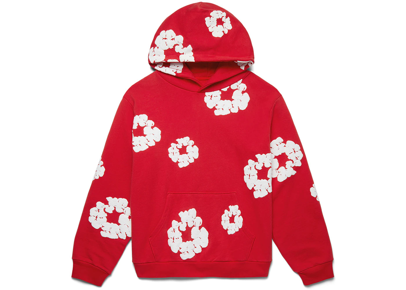 denim tears cotton wreath sweatshirt red