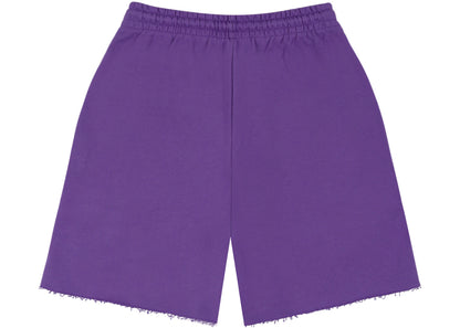 denim tears denim university sweat shorts purple