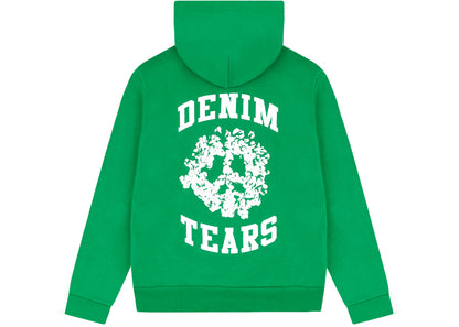 denim tears denim university zip hoodie green