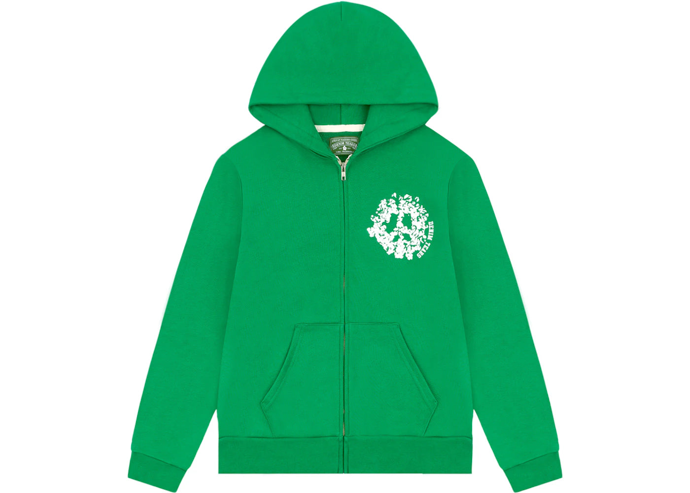denim tears denim university zip hoodie green