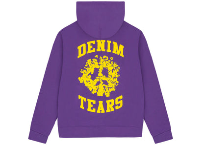denim tears denim university zip hoodie purple