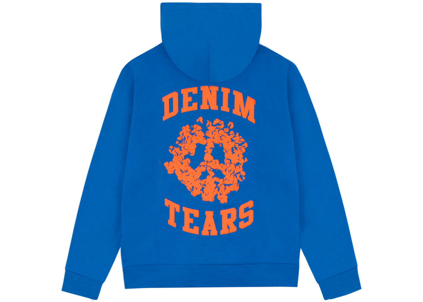 denim tears denim university zip hoodie royal blue