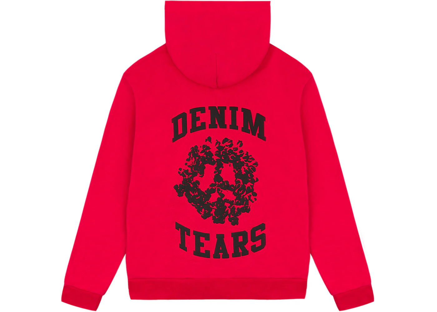 denim tears denim university zip hoodie (ss24) red