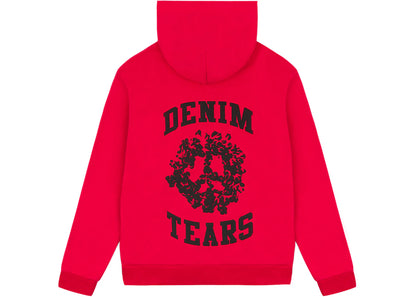 denim tears denim university zip hoodie (ss24) red