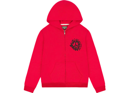 denim tears denim university zip hoodie (ss24) red