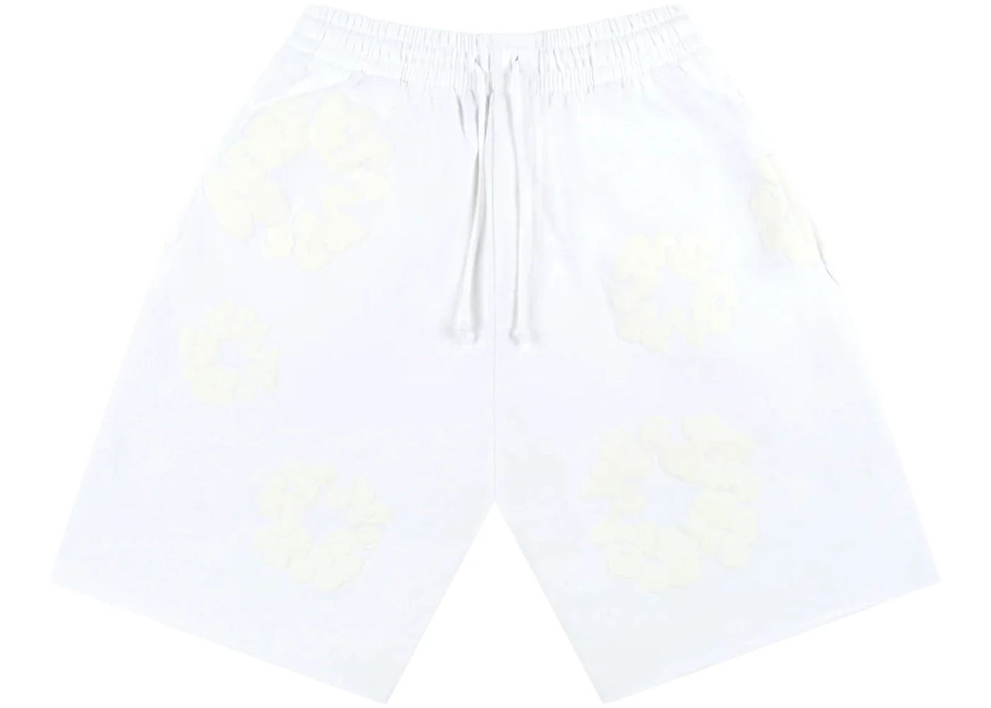 denim tears mono cotton wreath shorts white