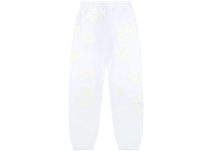 denim tears mono cotton wreath sweatpants white