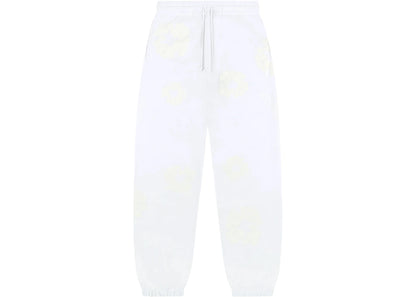 denim tears mono cotton wreath sweatpants white