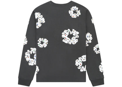 denim tears rhinestone cotton wreath thermal vintage black