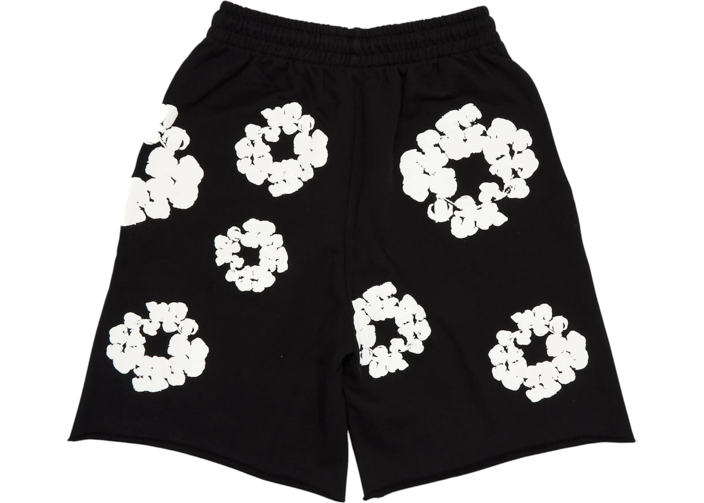 denim tears the cotton wreath shorts black