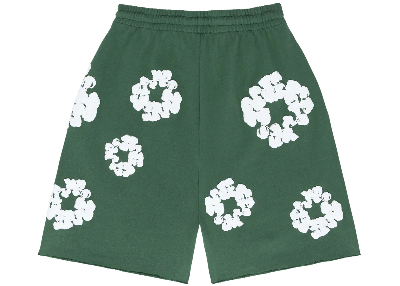 denim tears the cotton wreath shorts green