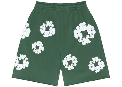 denim tears the cotton wreath shorts green