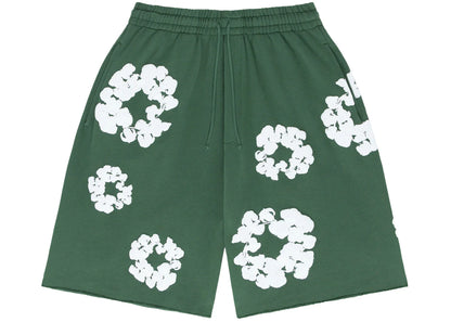 denim tears the cotton wreath shorts green