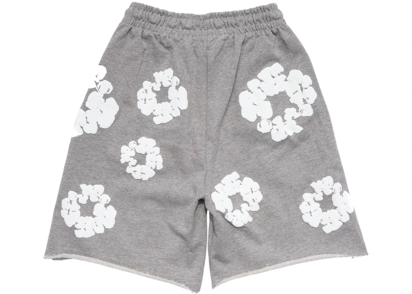 denim tears the cotton wreath shorts grey