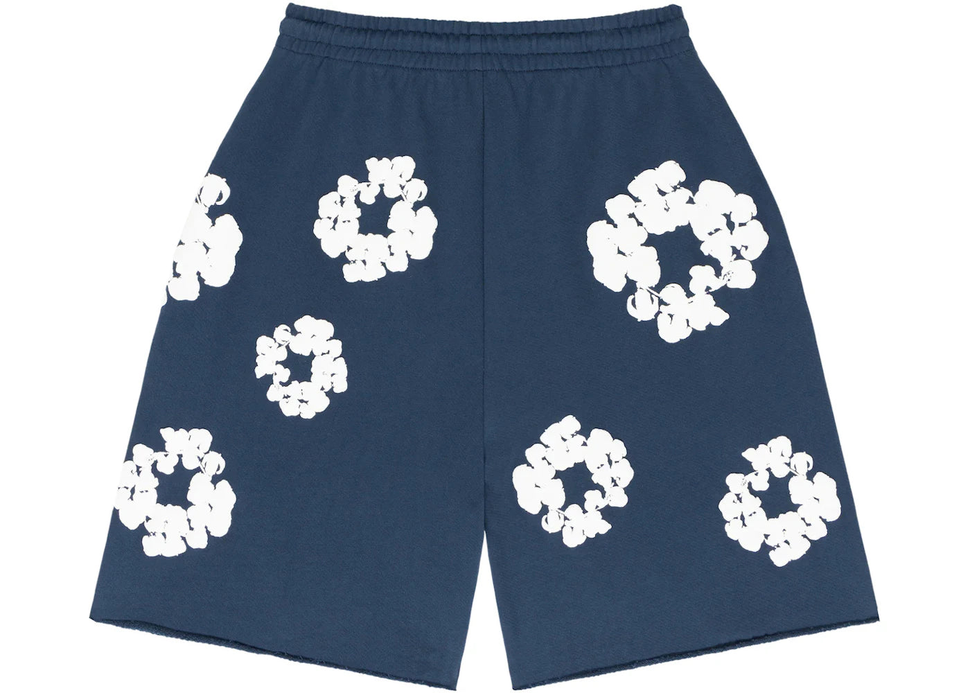 denim tears the cotton wreath shorts navy