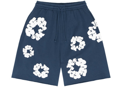 denim tears the cotton wreath shorts navy