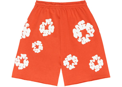 denim tears the cotton wreath shorts orange