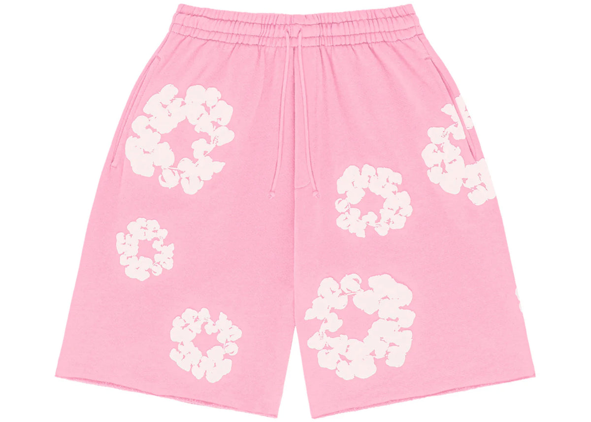 Denim Tears The Cotton Wreath Shorts Pink India | Kicks Machine