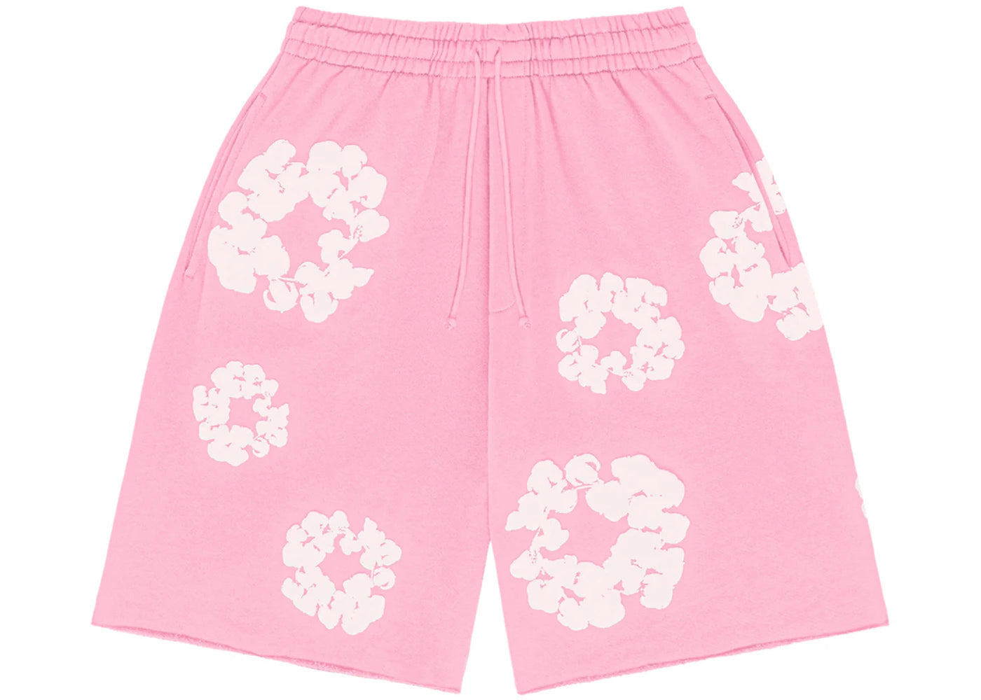 denim tears the cotton wreath shorts pink