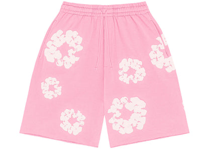 denim tears the cotton wreath shorts pink