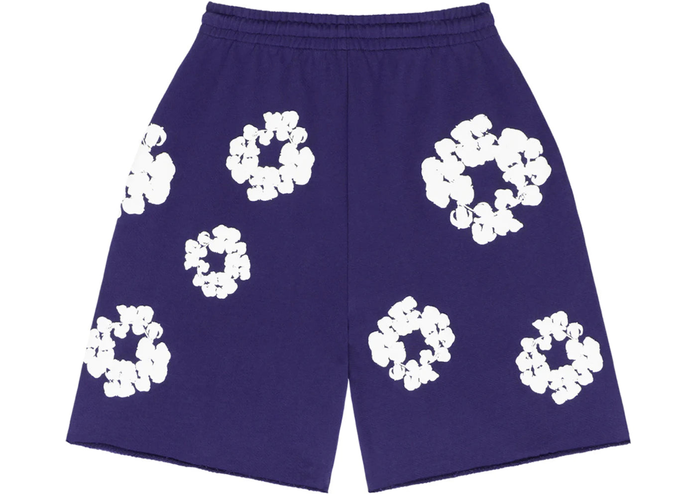 denim tears the cotton wreath shorts purple