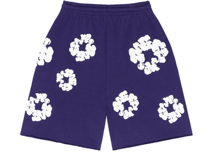 denim tears the cotton wreath shorts purple