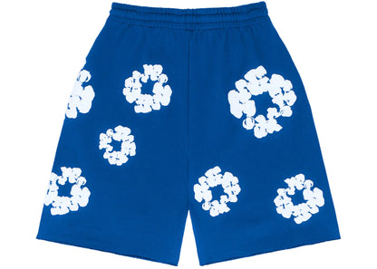 denim tears the cotton wreath shorts royal blue