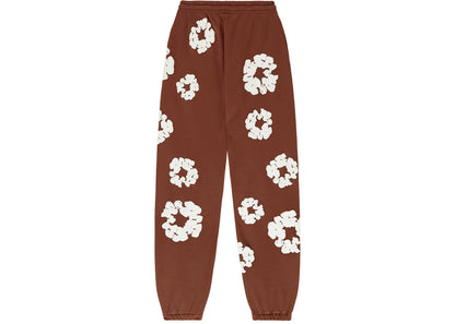 denim tears the cotton wreath sweatpants brown