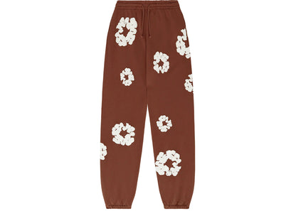 denim tears the cotton wreath sweatpants brown