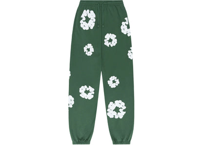 denim tears the cotton wreath sweatpants green