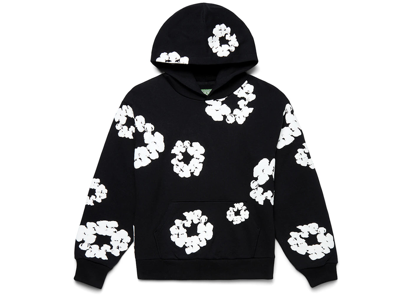 denim tears the cotton wreath sweatshirt black